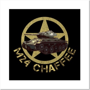 M24 Chaffee WW2 American Light Tank Posters and Art